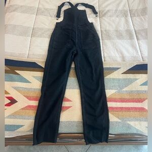 Madewell Black Denim Overalls